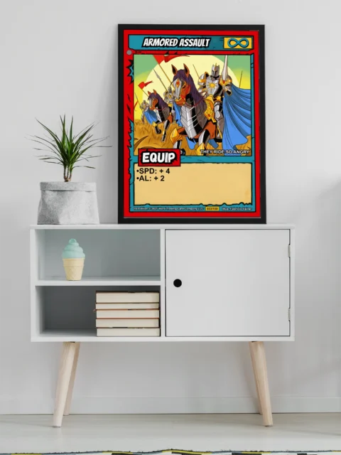 Armored Assault Fine Art Canvas from Ward TCG