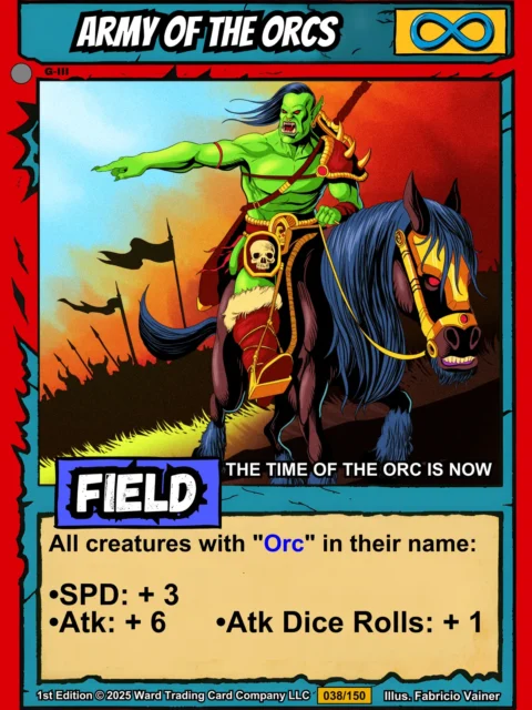 Alternative view of Army Of The Orcs Fantasy Wall Art from Ward TCG