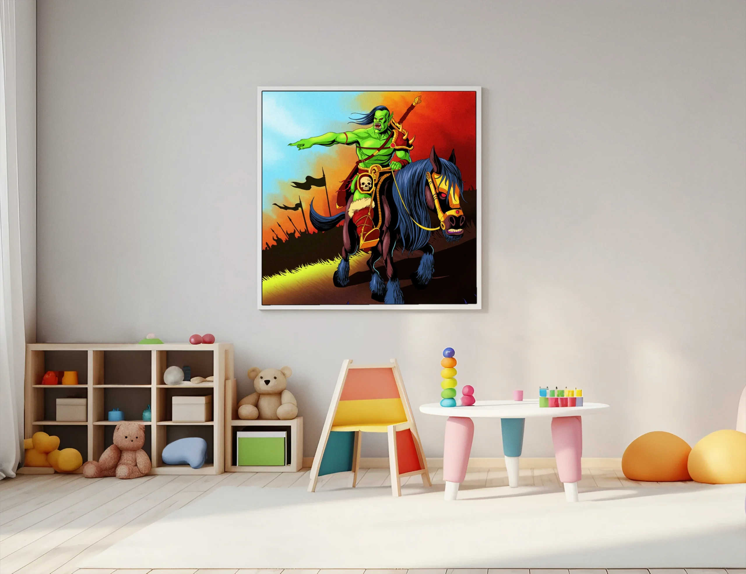 Army Of The Orcs Art Fantasy Canvas Artwork from Ward TCG - Image 5