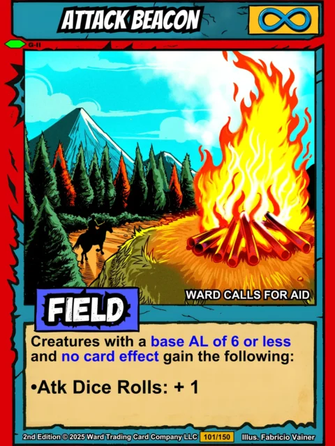 Alternative view of Attack Beacon Canvas Art Print from Ward TCG