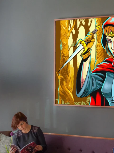 Back Stab Art Fantasy Canvas Print from Ward TCG