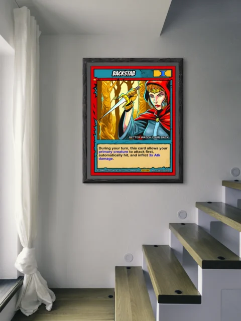 Backstab Fantasy Canvas Print from Ward TCG