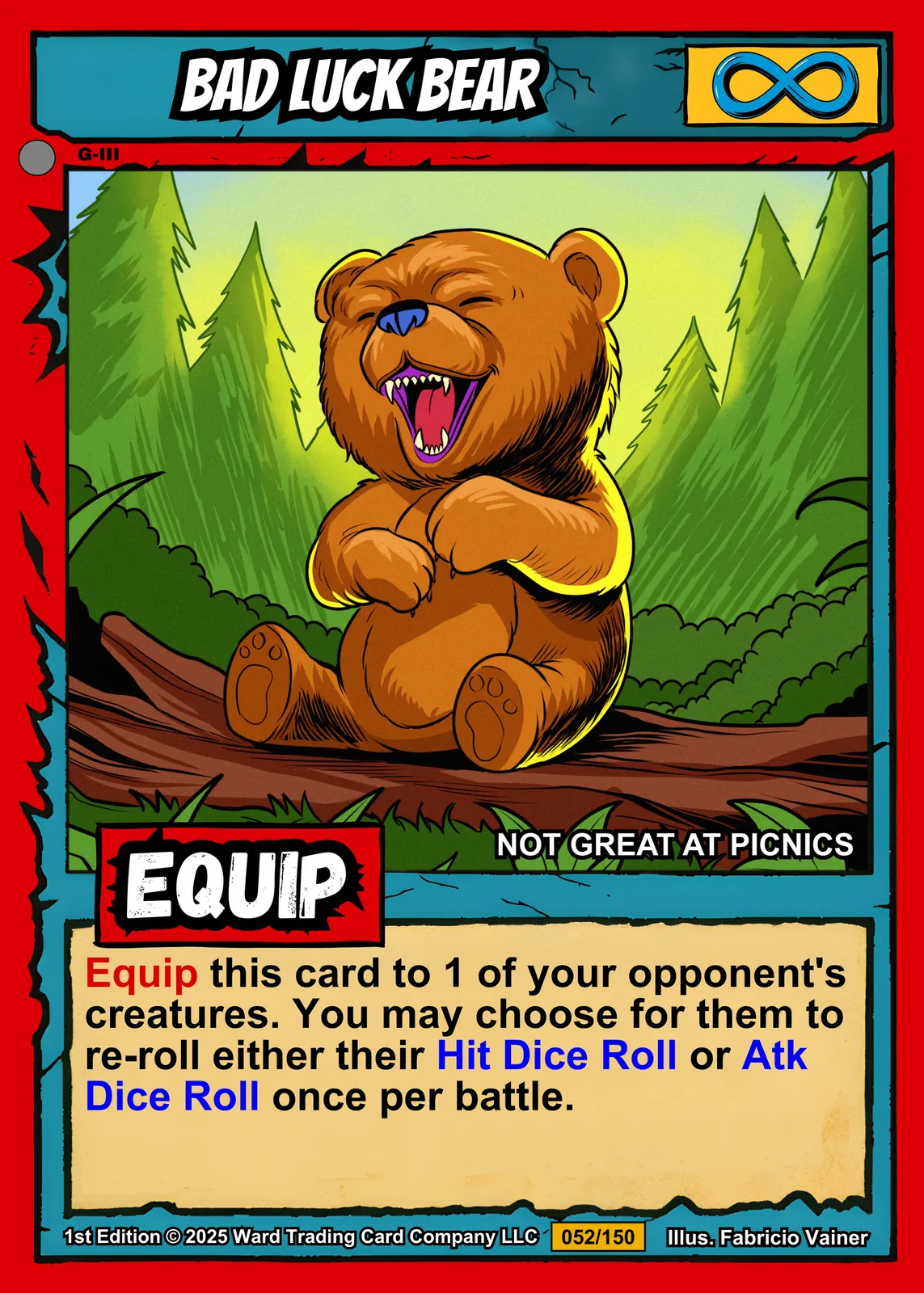 Bad Luck Bear Canvas Wall Art from Ward TCG - Image 2