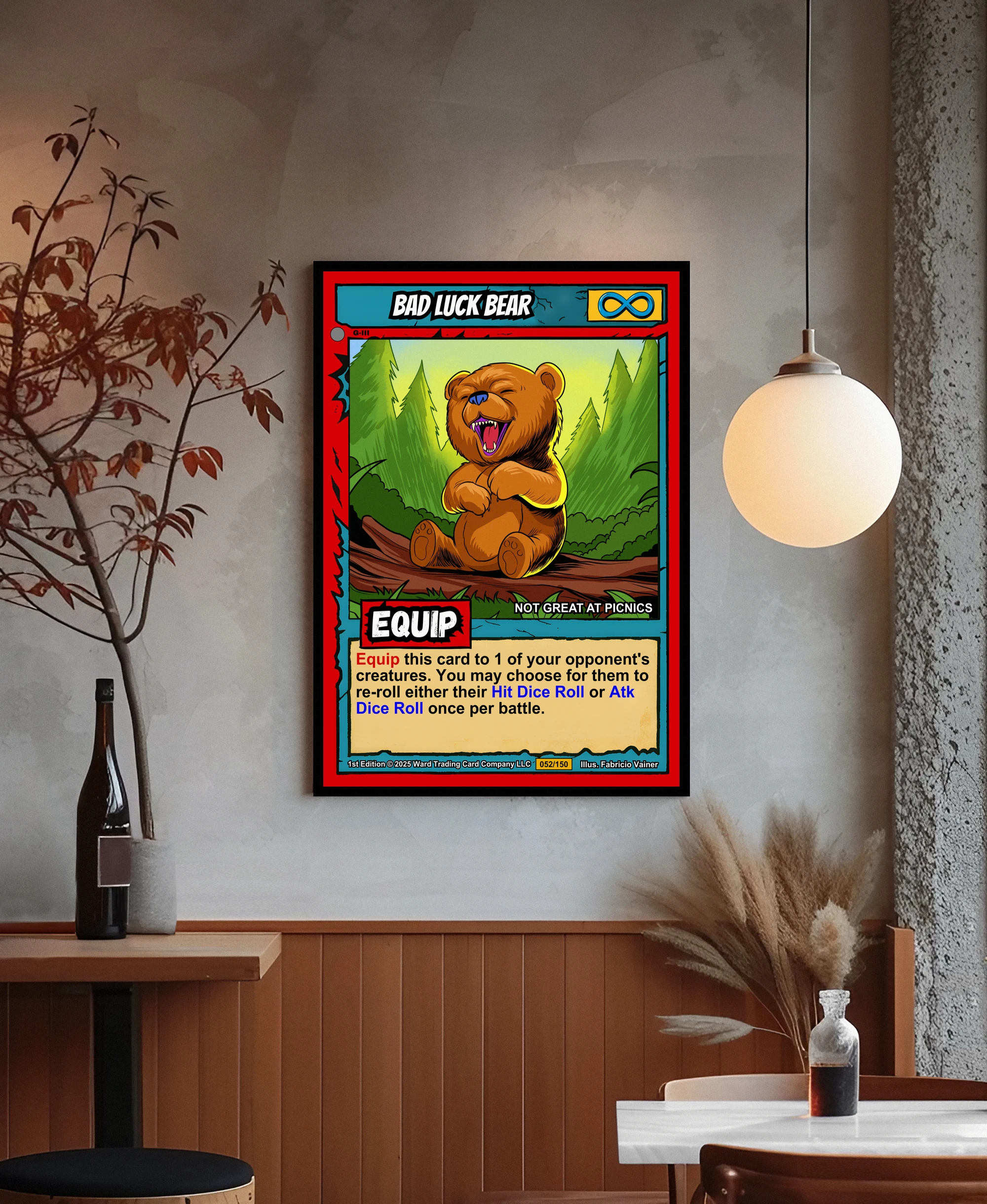 Bad Luck Bear Canvas Wall Art from Ward TCG - Image 3