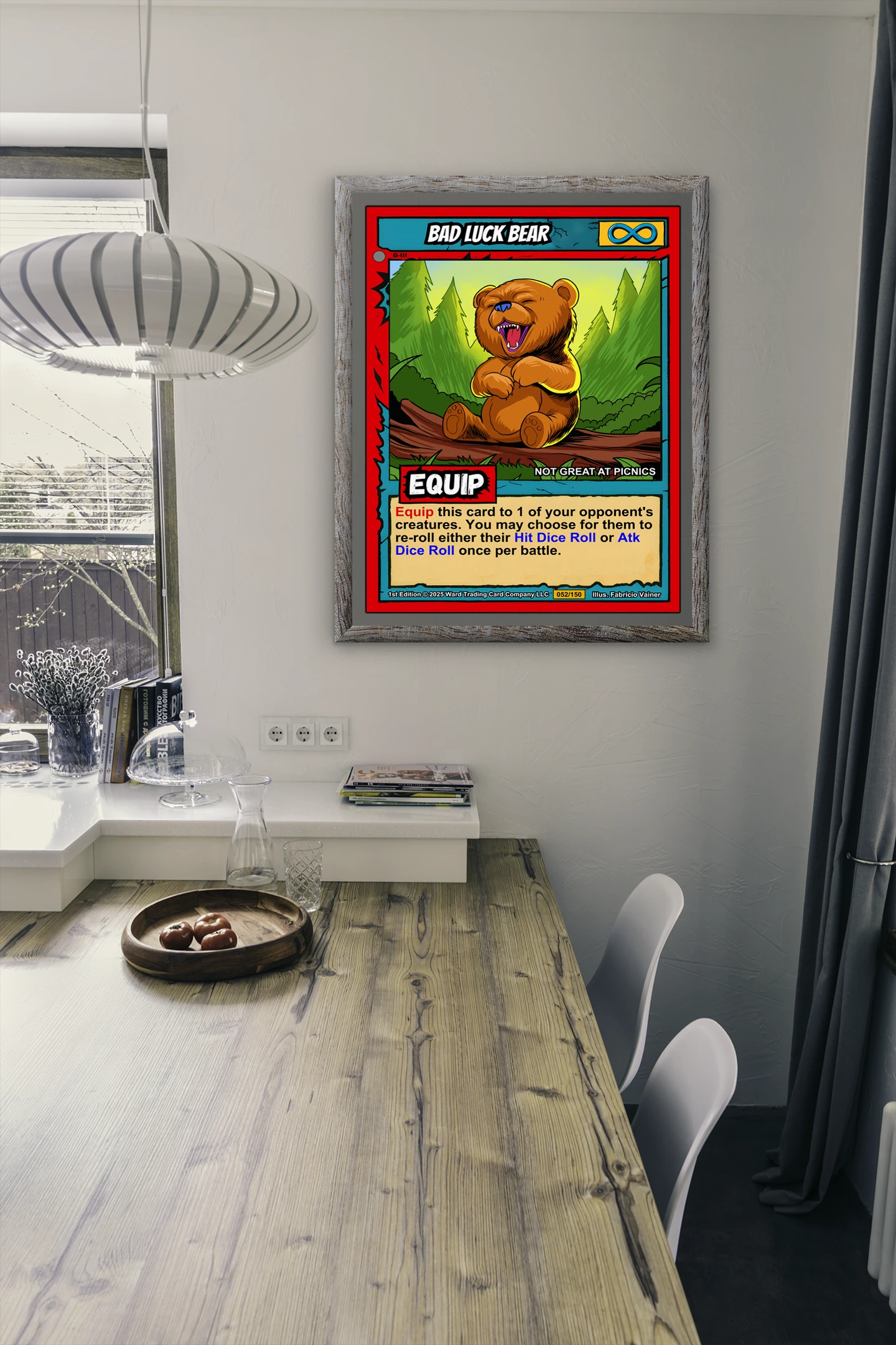 Bad Luck Bear Canvas Wall Art from Ward TCG