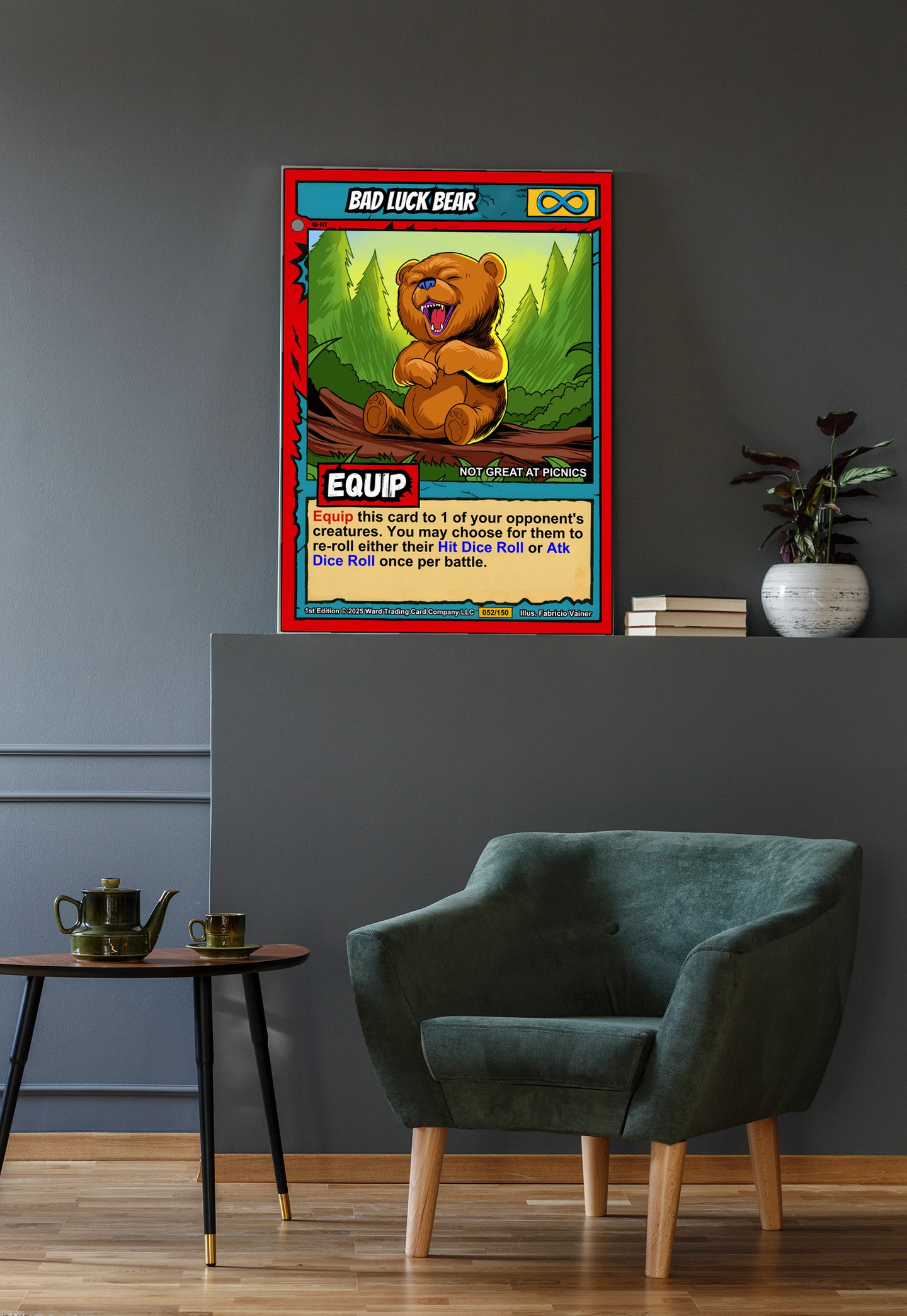 Bad Luck Bear Canvas Wall Art from Ward TCG - Image 4
