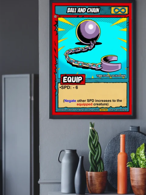 Ball And Chain Fantasy Canvas Artwork from Ward TCG