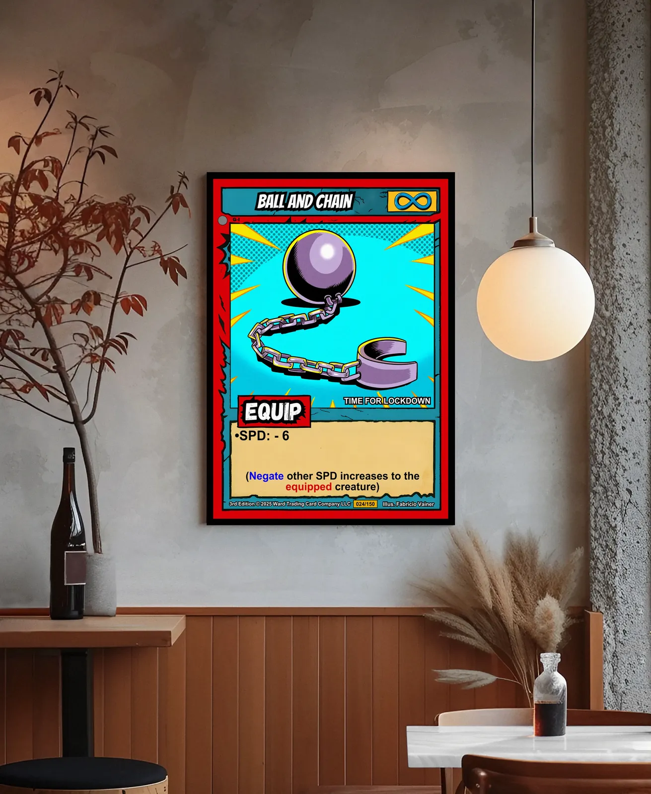 Blue infinity symbol in yellow box at upper right corner.