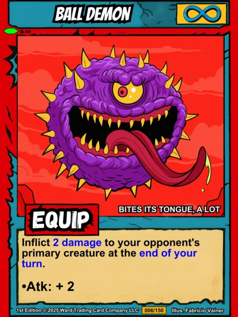 Alternative view of Ball Demon Canvas Print from Ward TCG