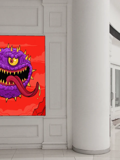 Ball Demon Art Canvas Wall Art from Ward TCG
