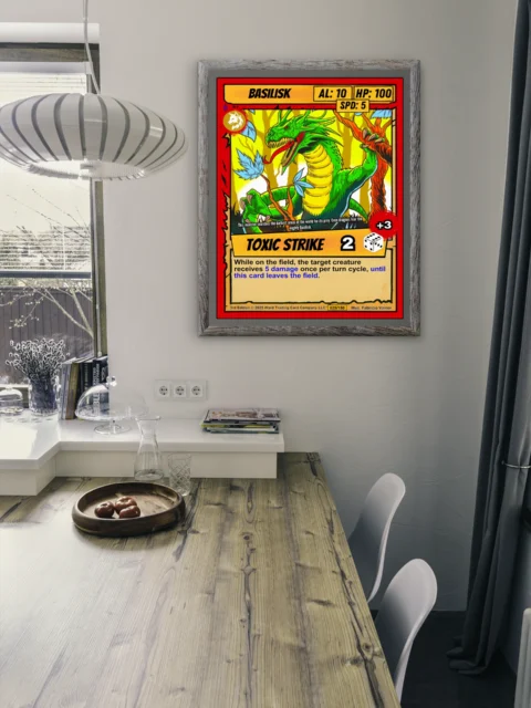 Basilisk Fine Art Canvas from Ward TCG