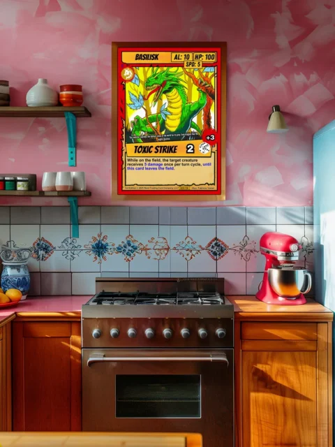 Yellow stat boxes showing AL: 10, HP: 100, and SPD: 5 with wolf emblem in corner.