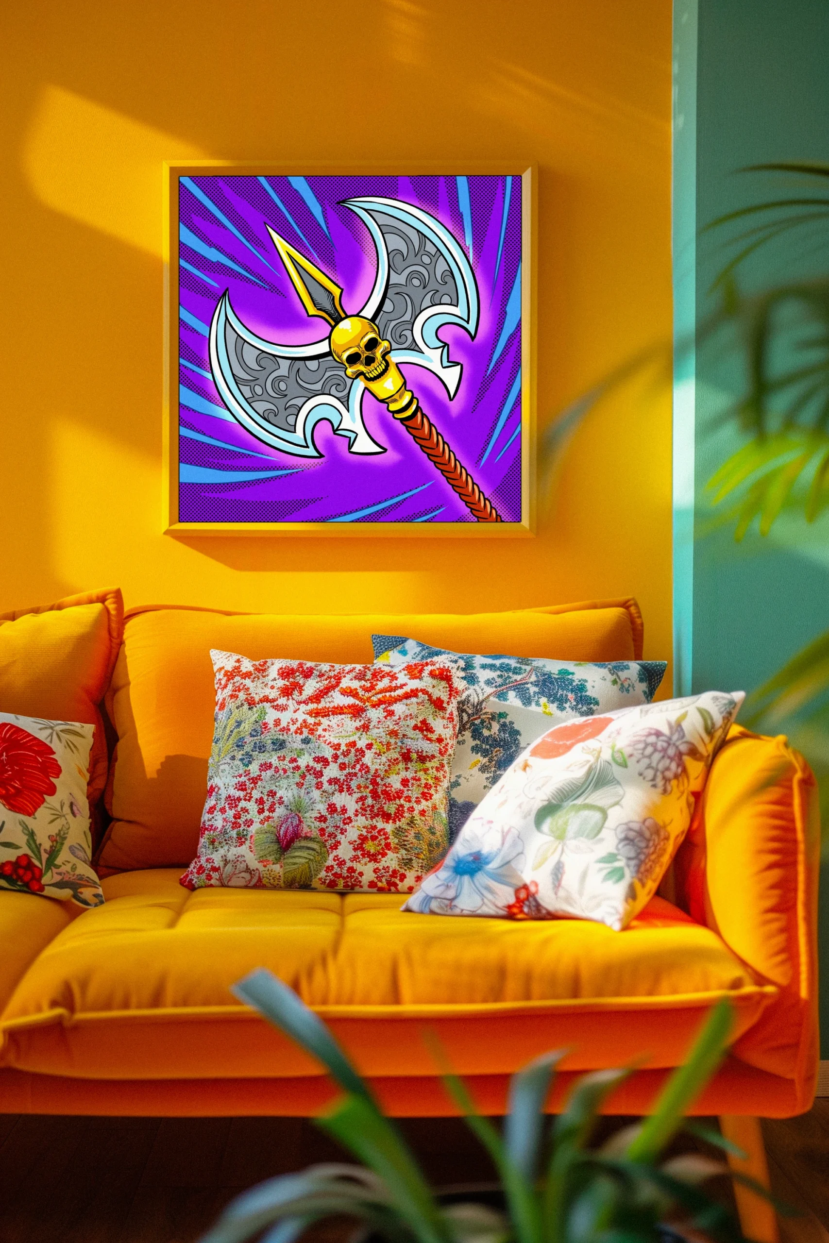 Battle Axe Art Fantasy Canvas Artwork from Ward TCG - Image 5