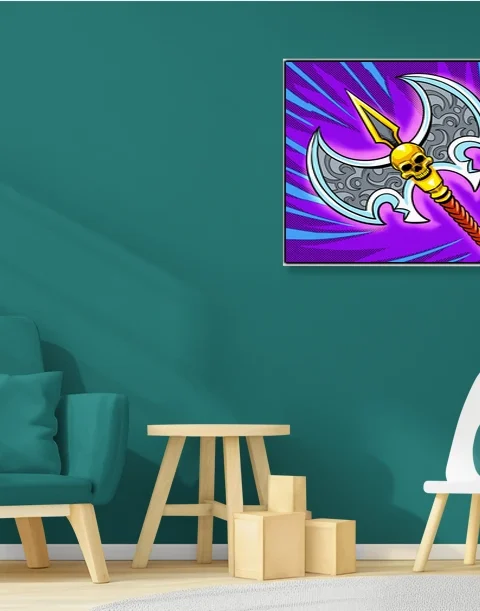 Battle Axe Art Fantasy Canvas Artwork from Ward TCG