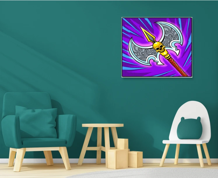 Battle Axe Art Fantasy Canvas Artwork from Ward TCG