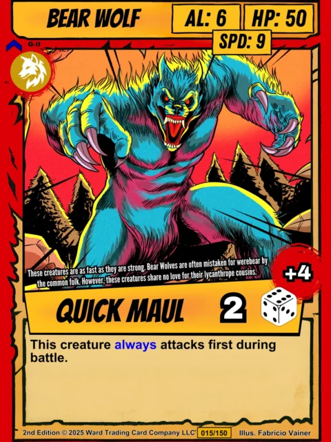 Alternative view of Bear Wolf Gallery Archival Print from Ward TCG