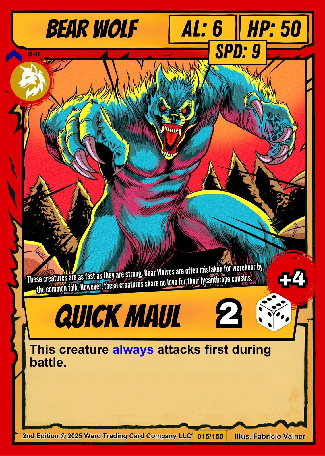 Bear Wolf Gallery Archival Print from Ward TCG - Image 2