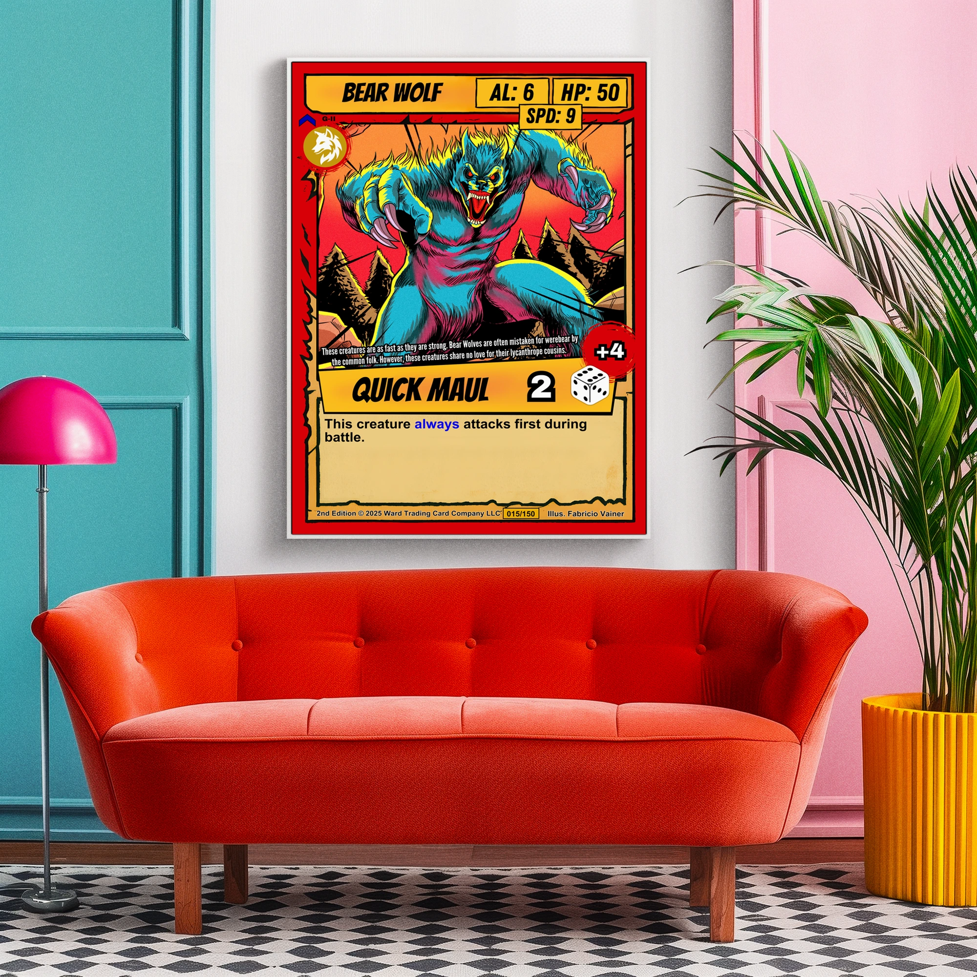 Bear Wolf Gallery Archival Print from Ward TCG - Image 5