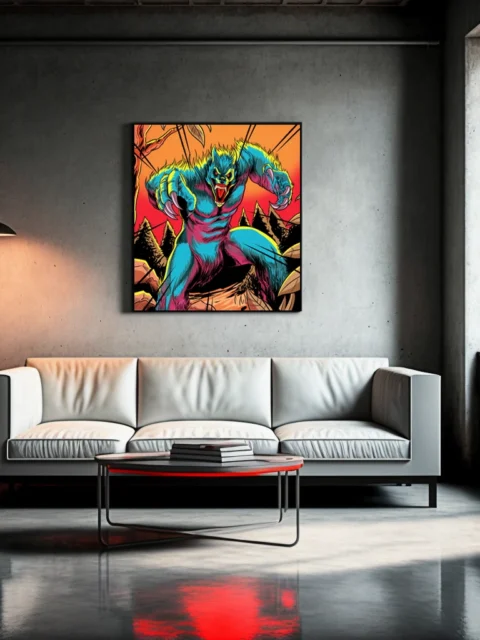 Bearwolf Art Fine Art Canvas from Ward TCG