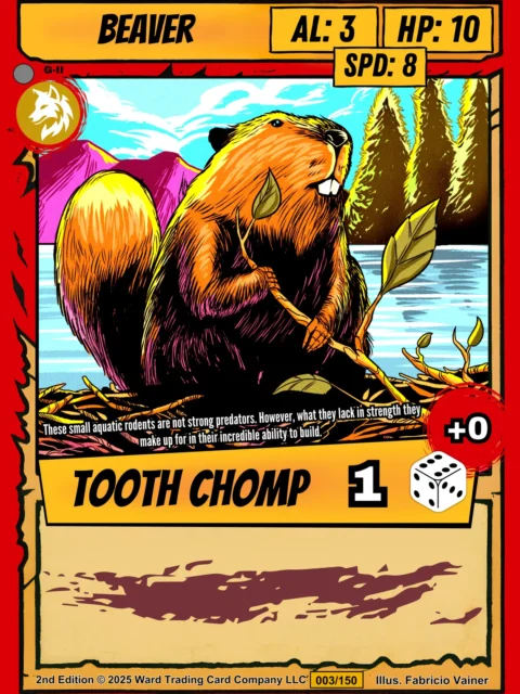 Alternative view of Beaver Canvas Print from Ward TCG