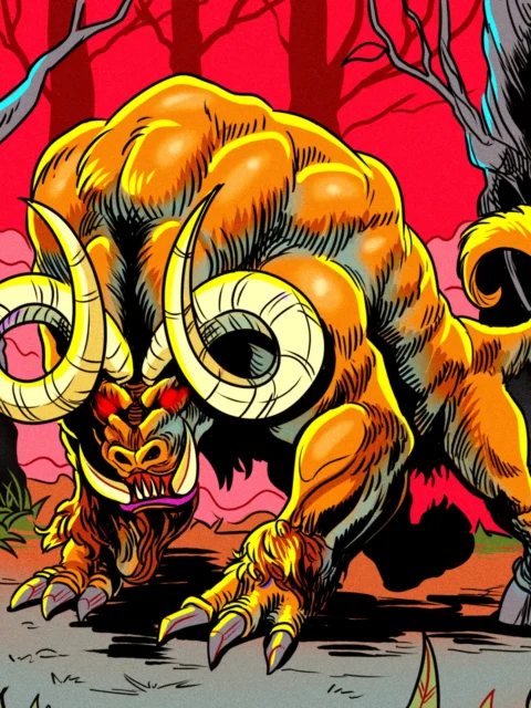 Alternative view of Behemoth Art Fantasy Wall Art from Ward TCG