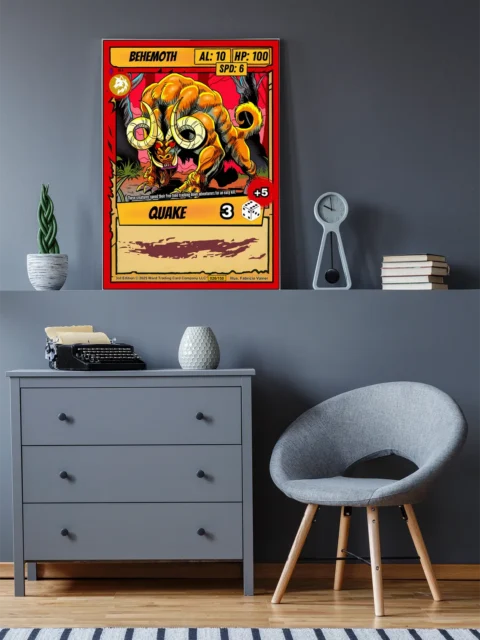 Alternative view of Behemoth Fantasy Wall Art from Ward TCG