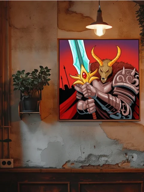 Bestial Champion Art Gallery Archival Print from Ward TCG