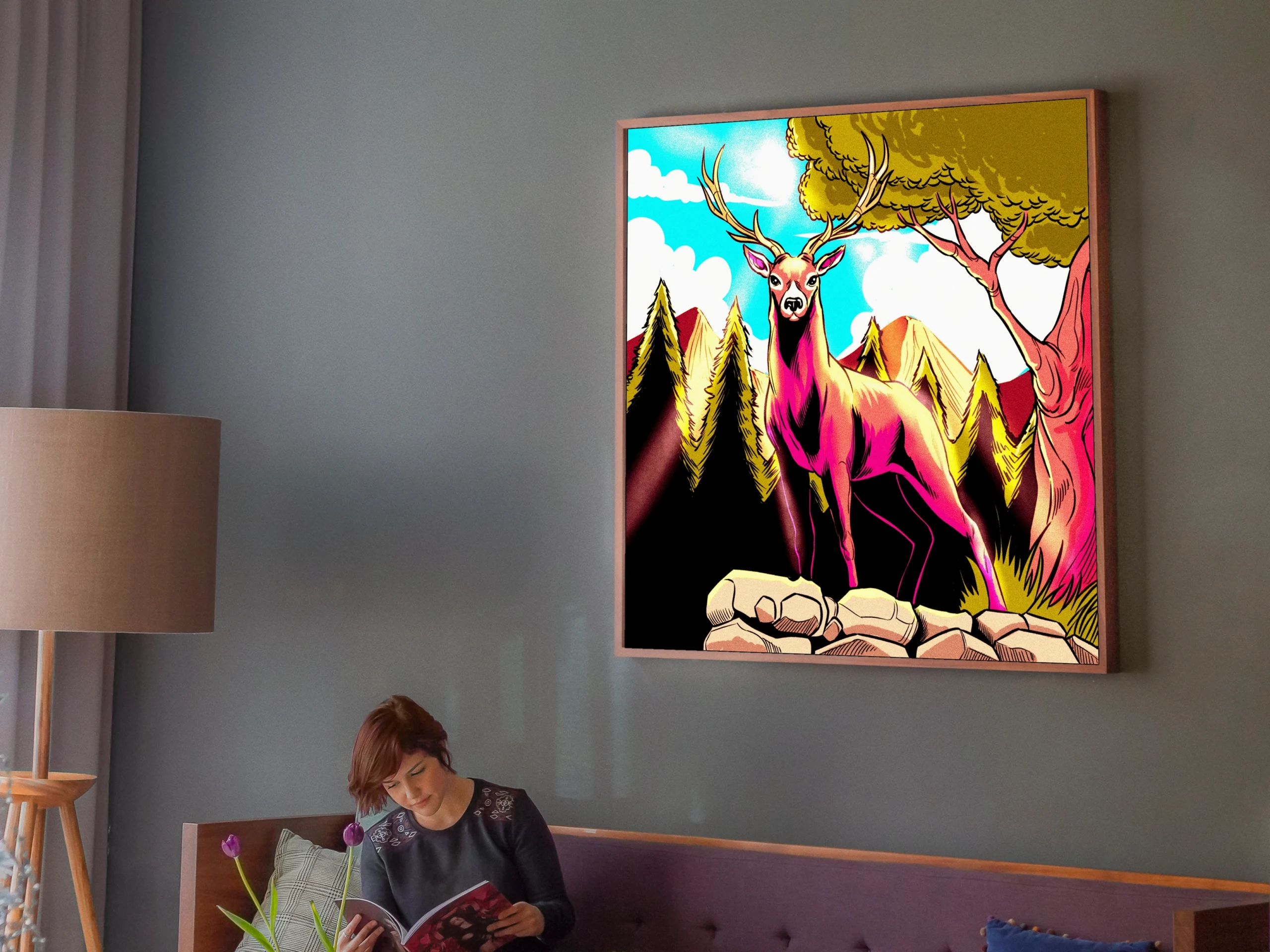 Big Buck Art Canvas Art Print from Ward TCG - Image 4