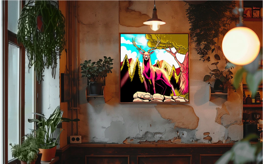 Big Buck Art Canvas Art Print from Ward TCG - Image 3