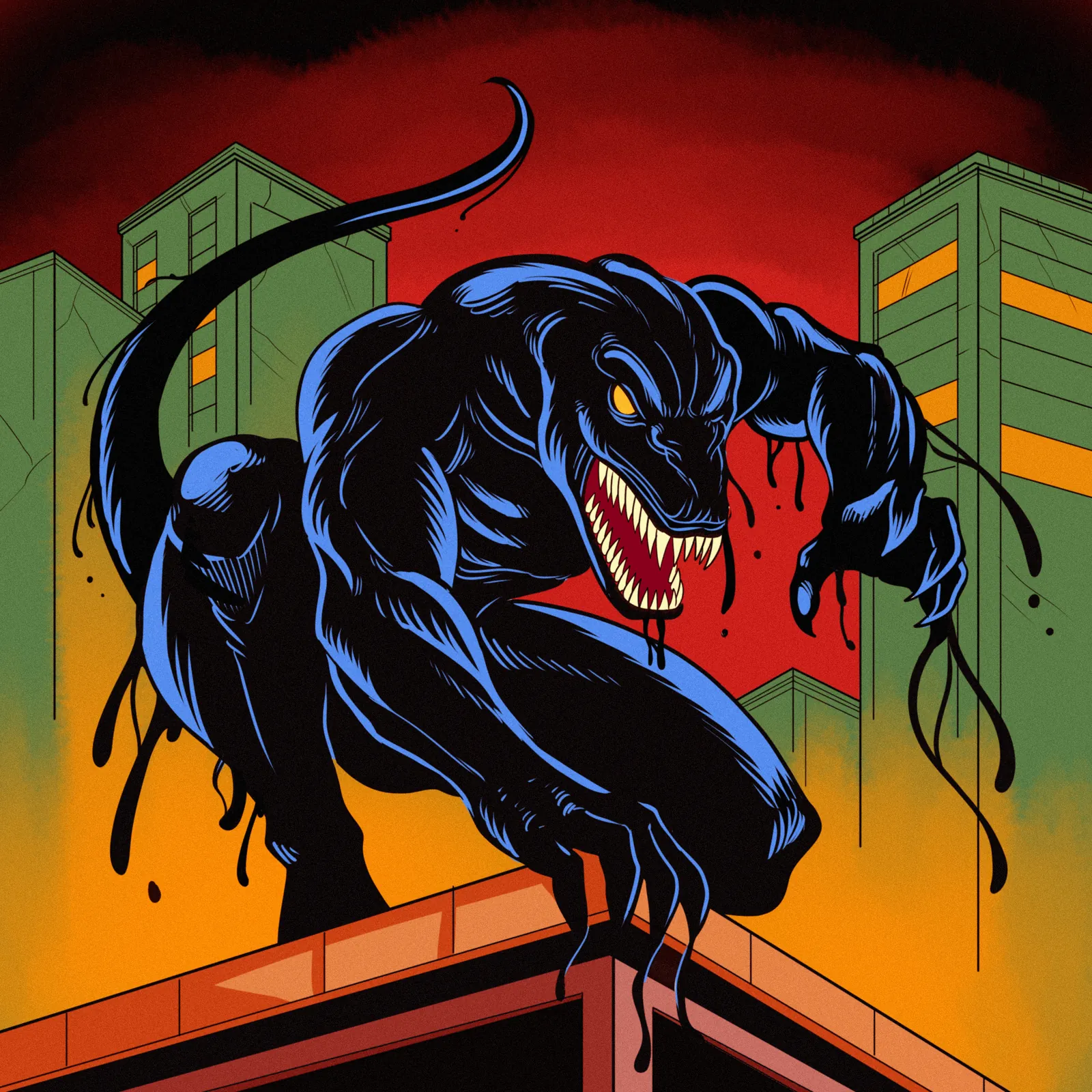 Bio Dino Tail Art Fantasy Canvas Print from Ward TCG - Image 2