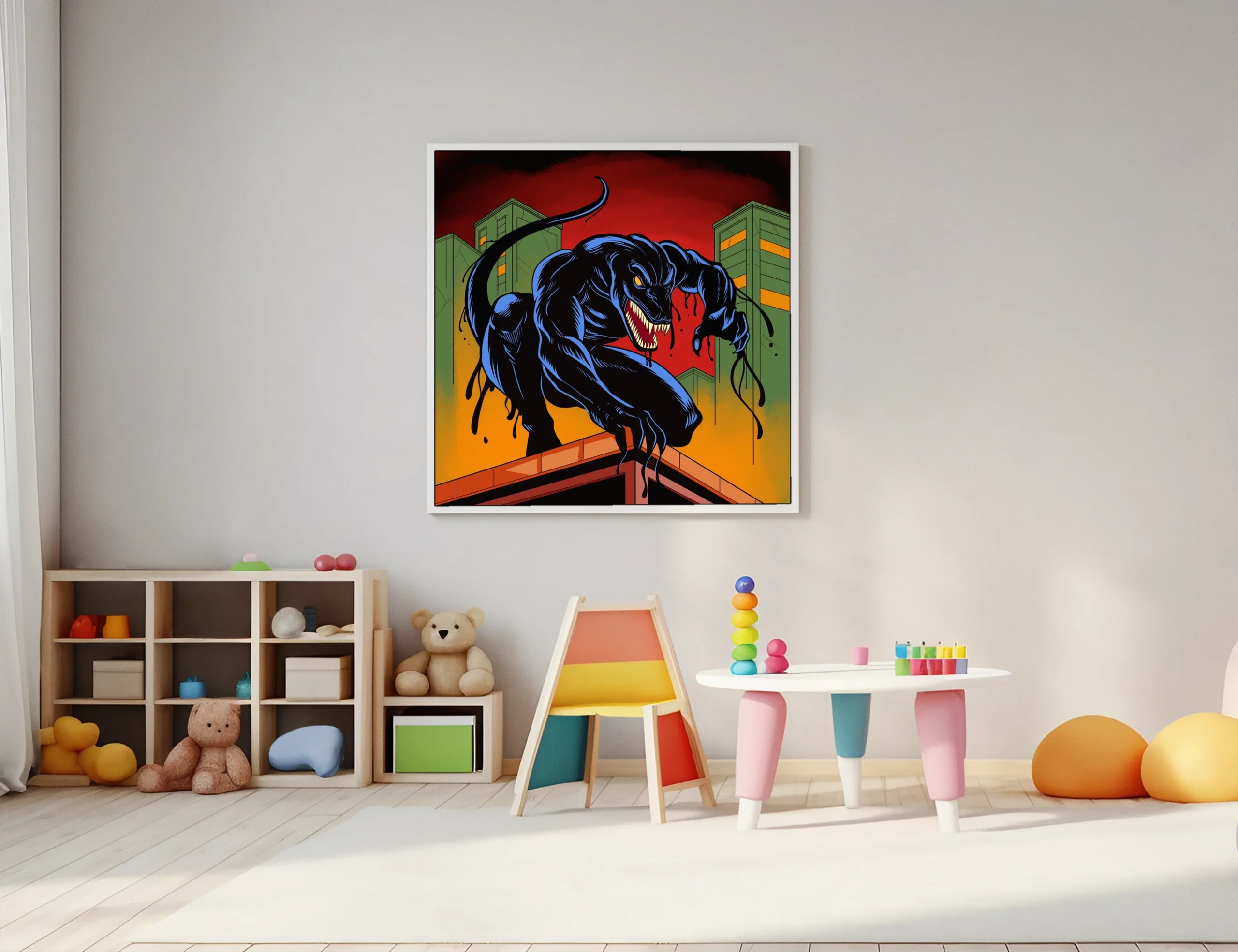 Bio Dino Tail Art Fantasy Canvas Print from Ward TCG - Image 4