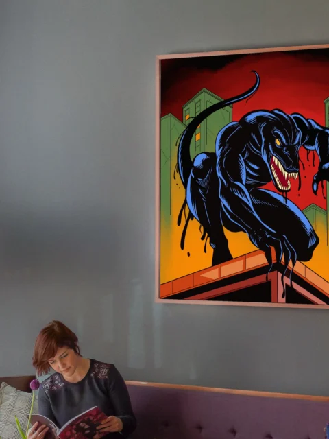 Bio Dino Tail Art Fantasy Canvas Print from Ward TCG