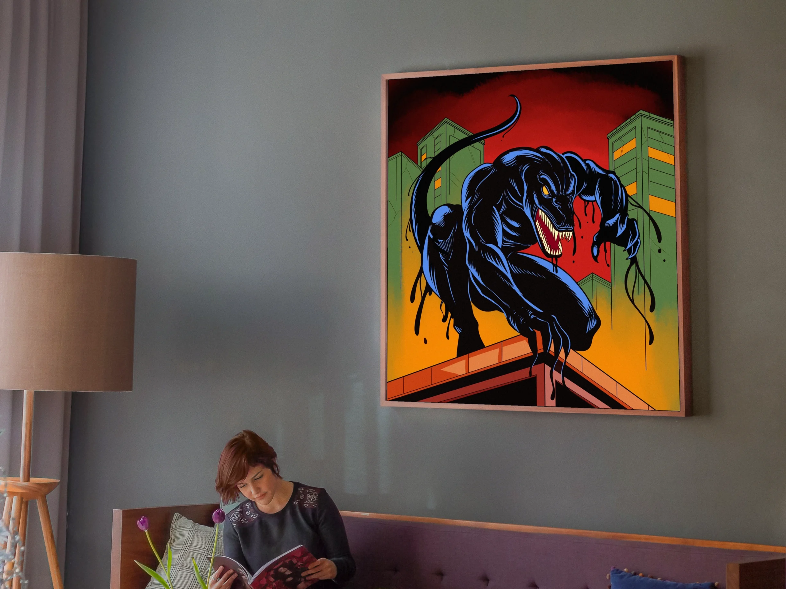 Bio Dino Tail Art Fantasy Canvas Print from Ward TCG