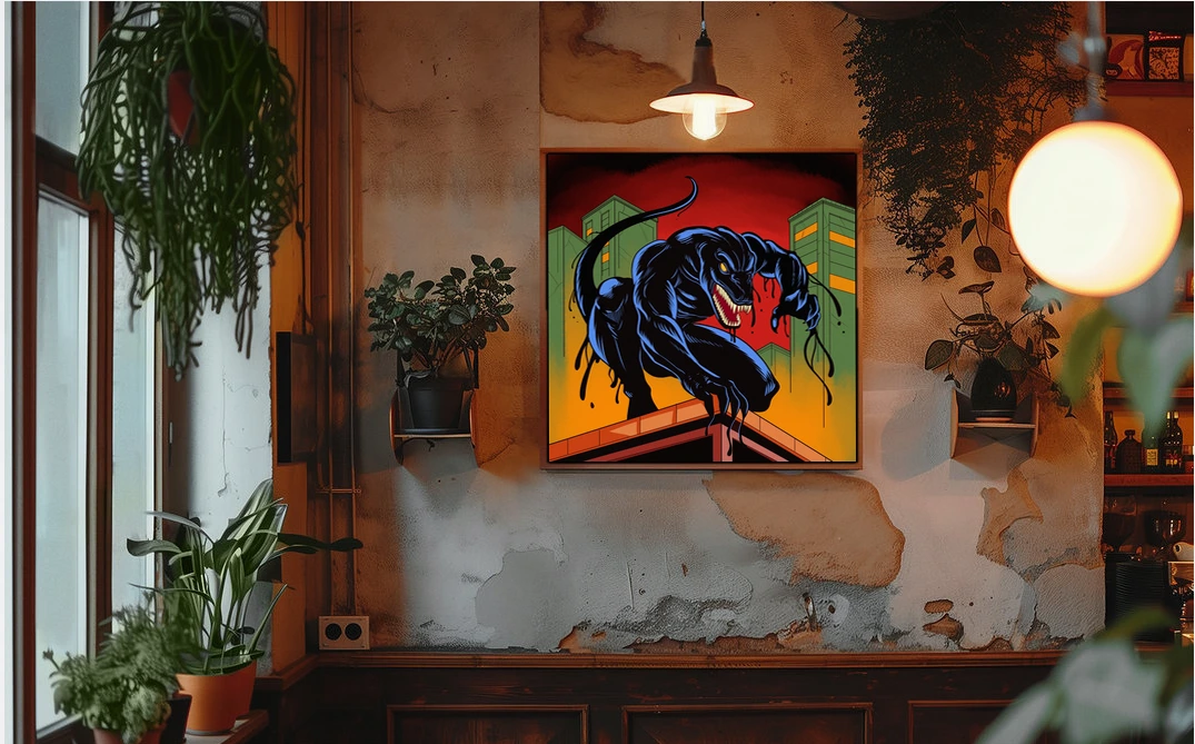 Bio Dino Tail Art Fantasy Canvas Print from Ward TCG - Image 3