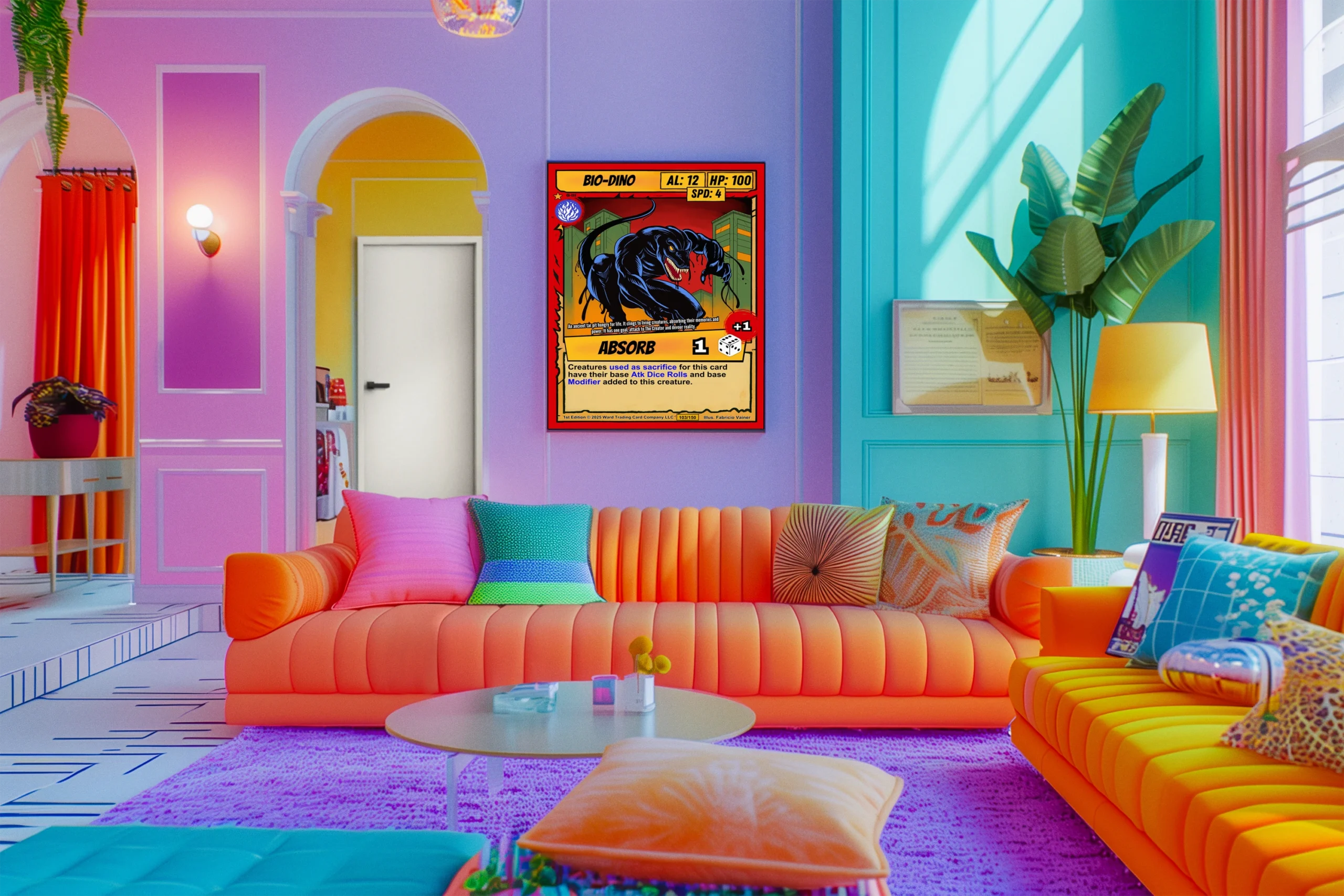 Bio Dino Fantasy Canvas Artwork from Ward TCG