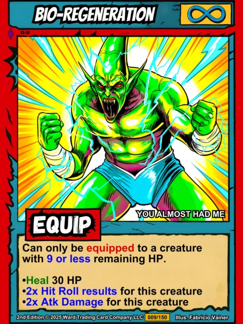 Alternative view of Bio Regeneration Fantasy Canvas Print from Ward TCG