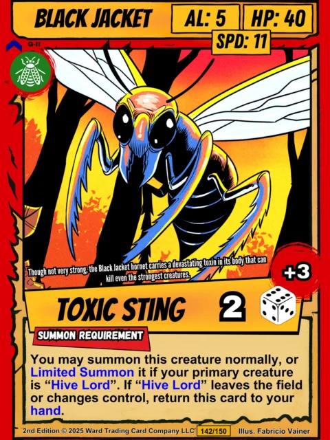 Alternative view of Black Jacket Fantasy Canvas Artwork from Ward TCG