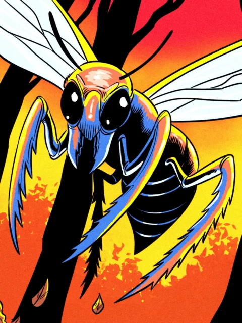 Alternative view of Black Jacket Art Canvas Wall Art from Ward TCG