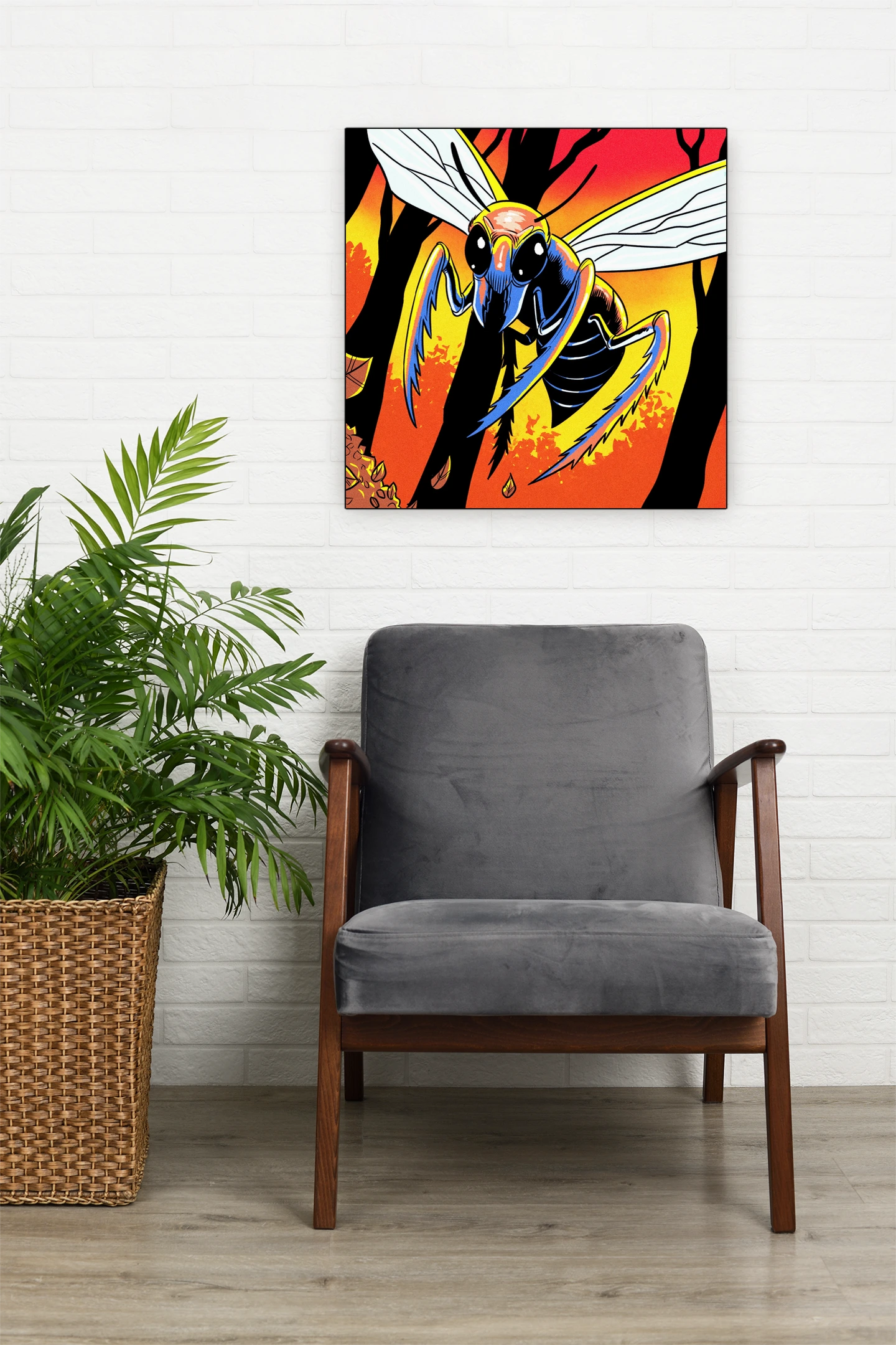 Black Jacket Art Canvas Wall Art from Ward TCG - Image 4