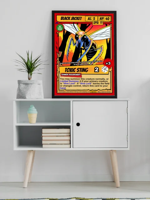 Black Jacket Fantasy Canvas Artwork from Ward TCG