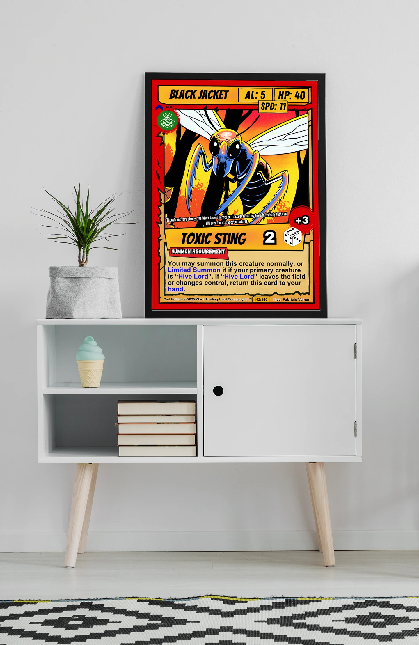 Black Jacket Fantasy Canvas Artwork from Ward TCG - Image 3