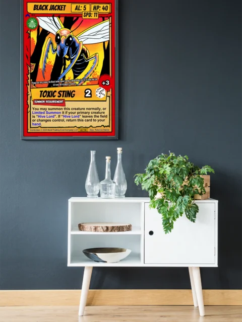 Black Jacket Fantasy Canvas Artwork from Ward TCG