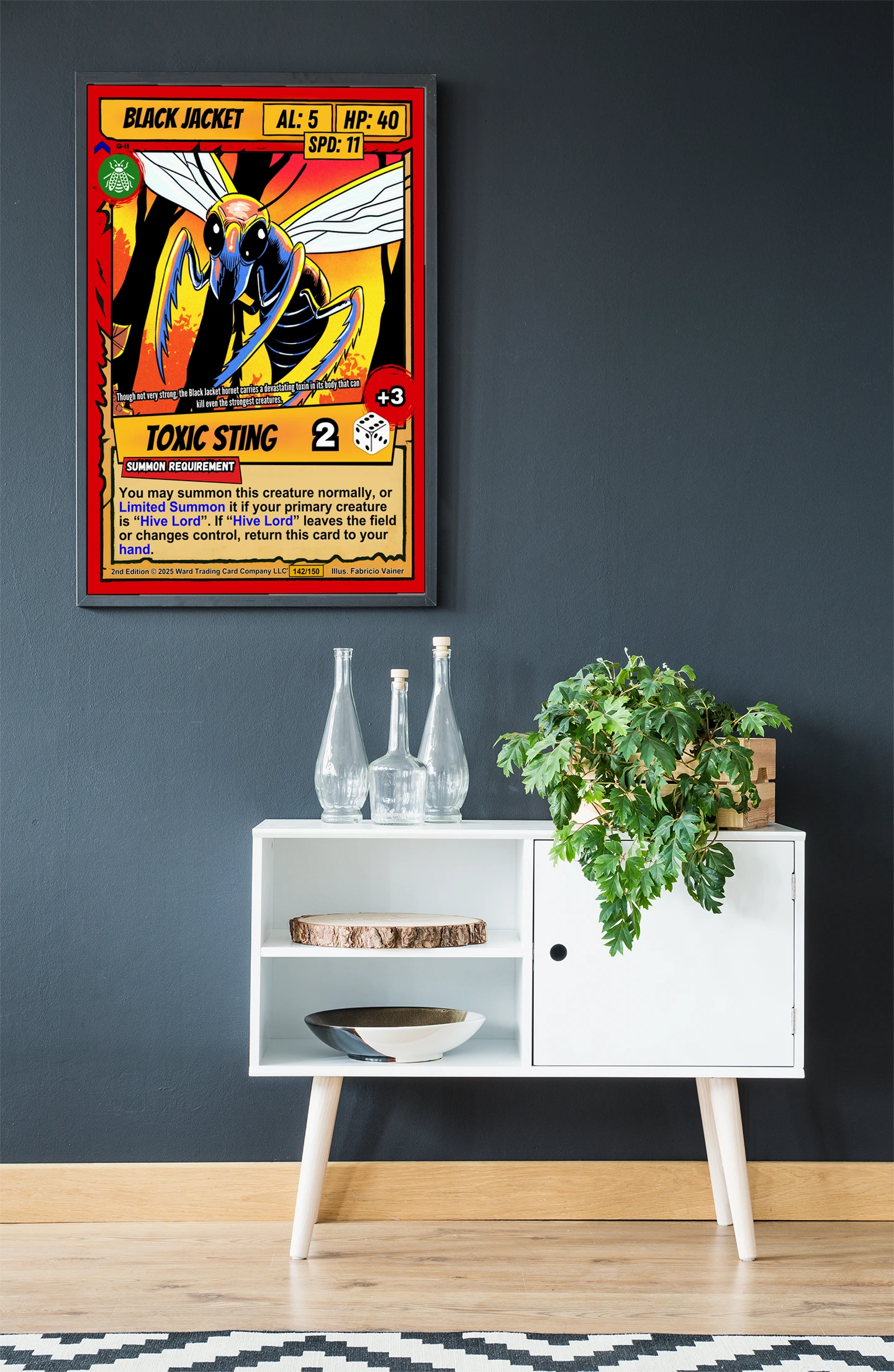 Black Jacket Fantasy Canvas Artwork from Ward TCG