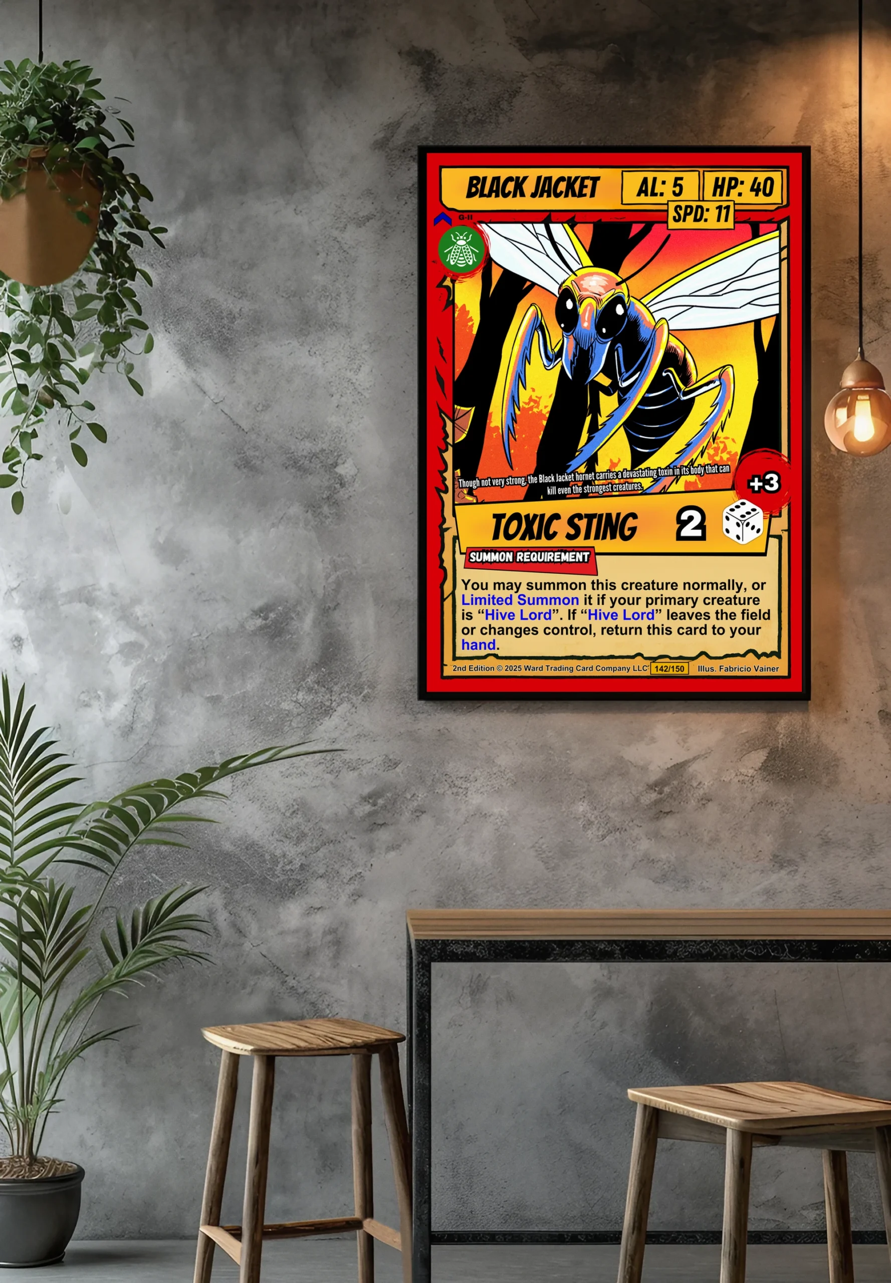 Black Jacket Fantasy Canvas Artwork from Ward TCG - Image 4