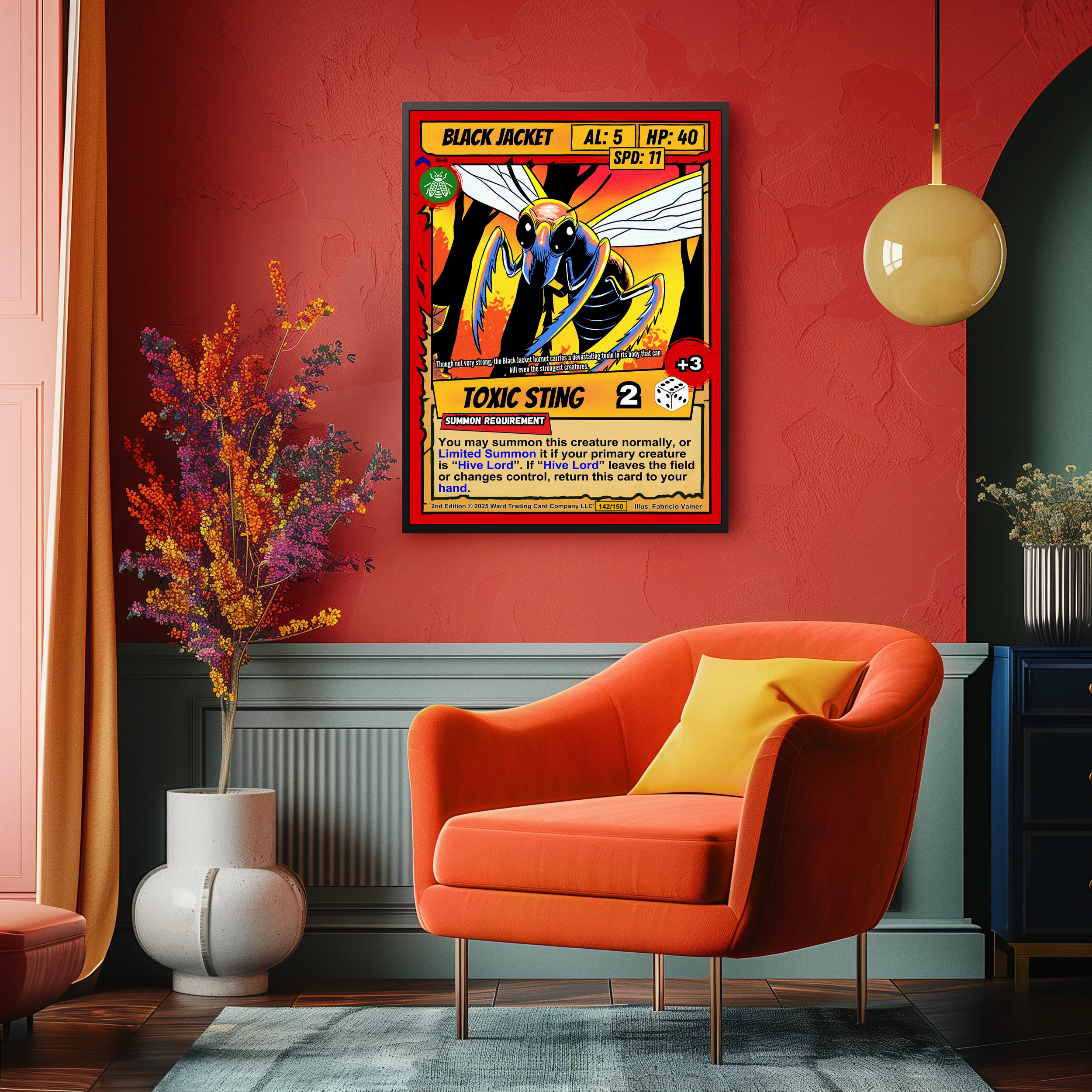 Black Jacket Fantasy Canvas Artwork from Ward TCG - Image 5