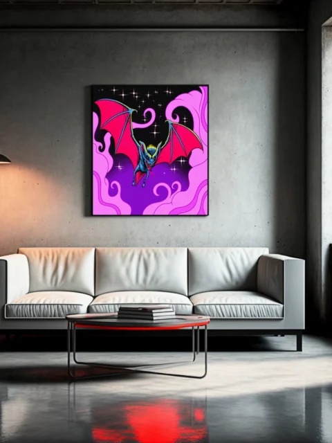 Blood Of The Bat Art Canvas Wall Art from Ward TCG