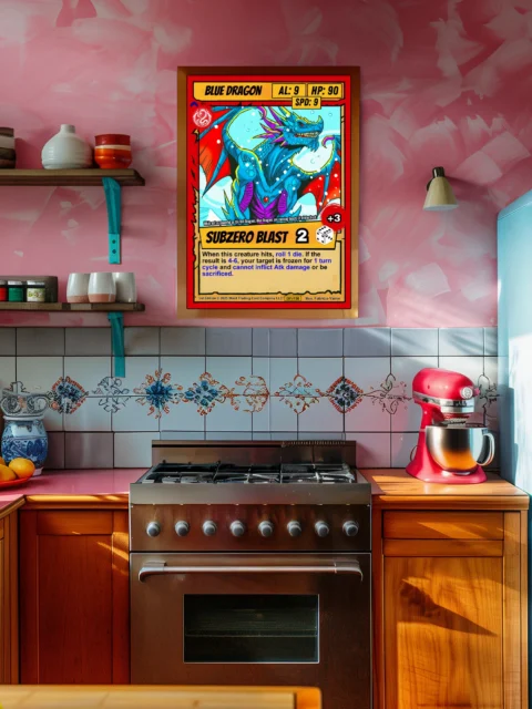 Blue Dragon Gallery Archival Print from Ward TCG