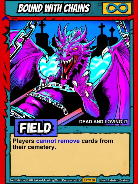 Alternative view of Bound With Chains Fantasy Wall Art from Ward TCG