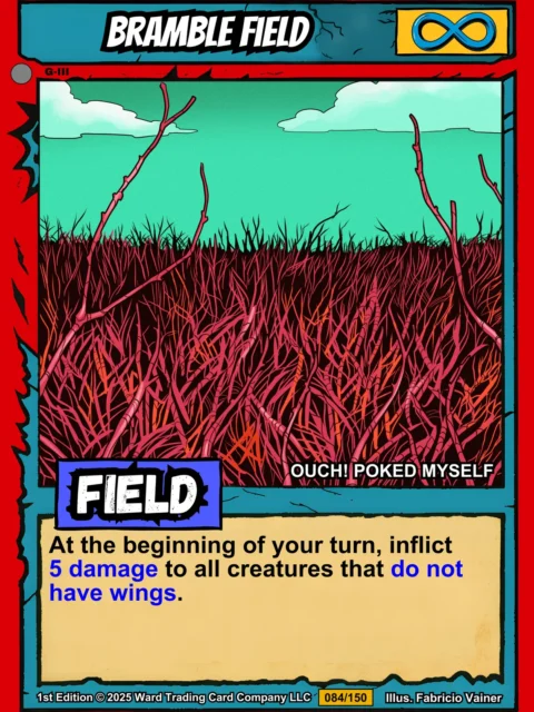 Alternative view of Bramble Field Canvas Art Print from Ward TCG