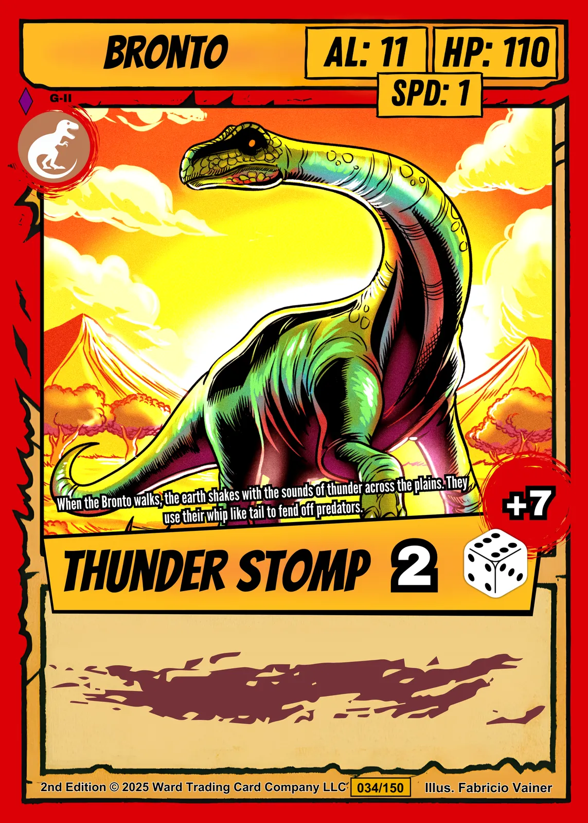 Bronto Canvas Art Print from Ward TCG - Image 2